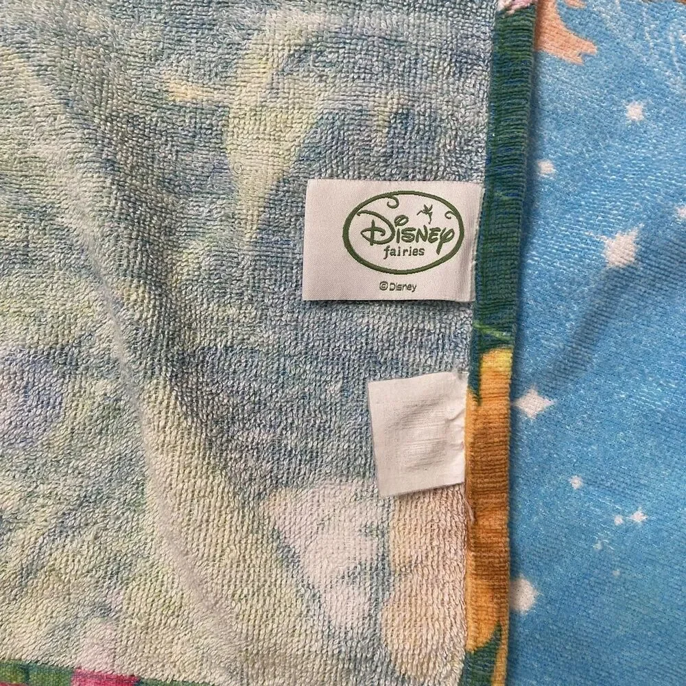 Disney Tinker Bell Fairies Blue Bath Beach Towel Cotton Tinkerbell 2003